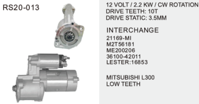 motor starter 36100-42011 for Hyundai H100 Porter
